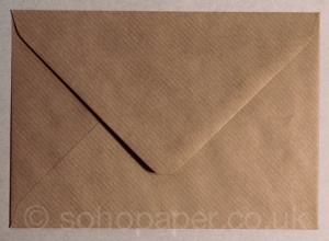 Kraft Ribbed C7 - 82 x 113mm Envelopes 100gsm